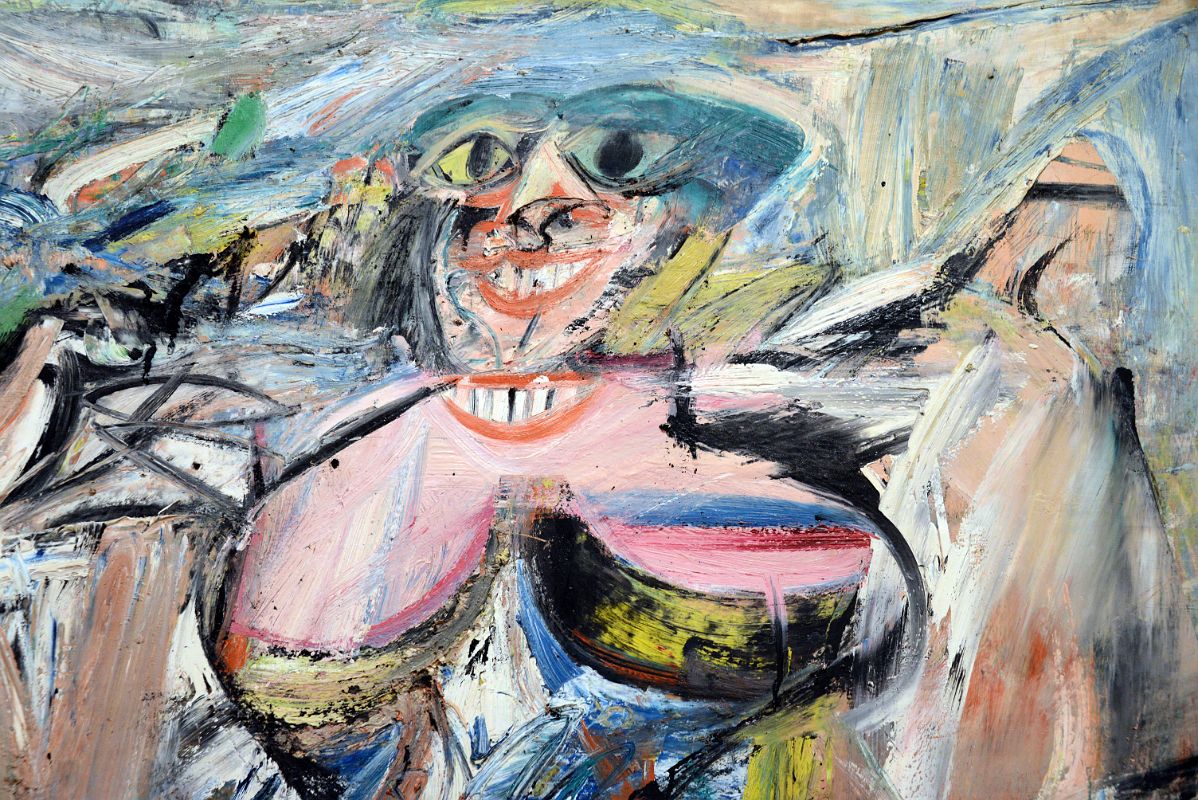32B Woman and Bicycle - Willem de Kooning 1952-53 Close Up Whitney Museum Of American Art New York City